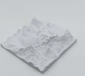 Mapa topográfico impreso en 3D Topografía impresa en 3D Impresión 3D